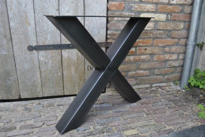 Kruispoot X 10 bij 10 cm staal stalen onderstel